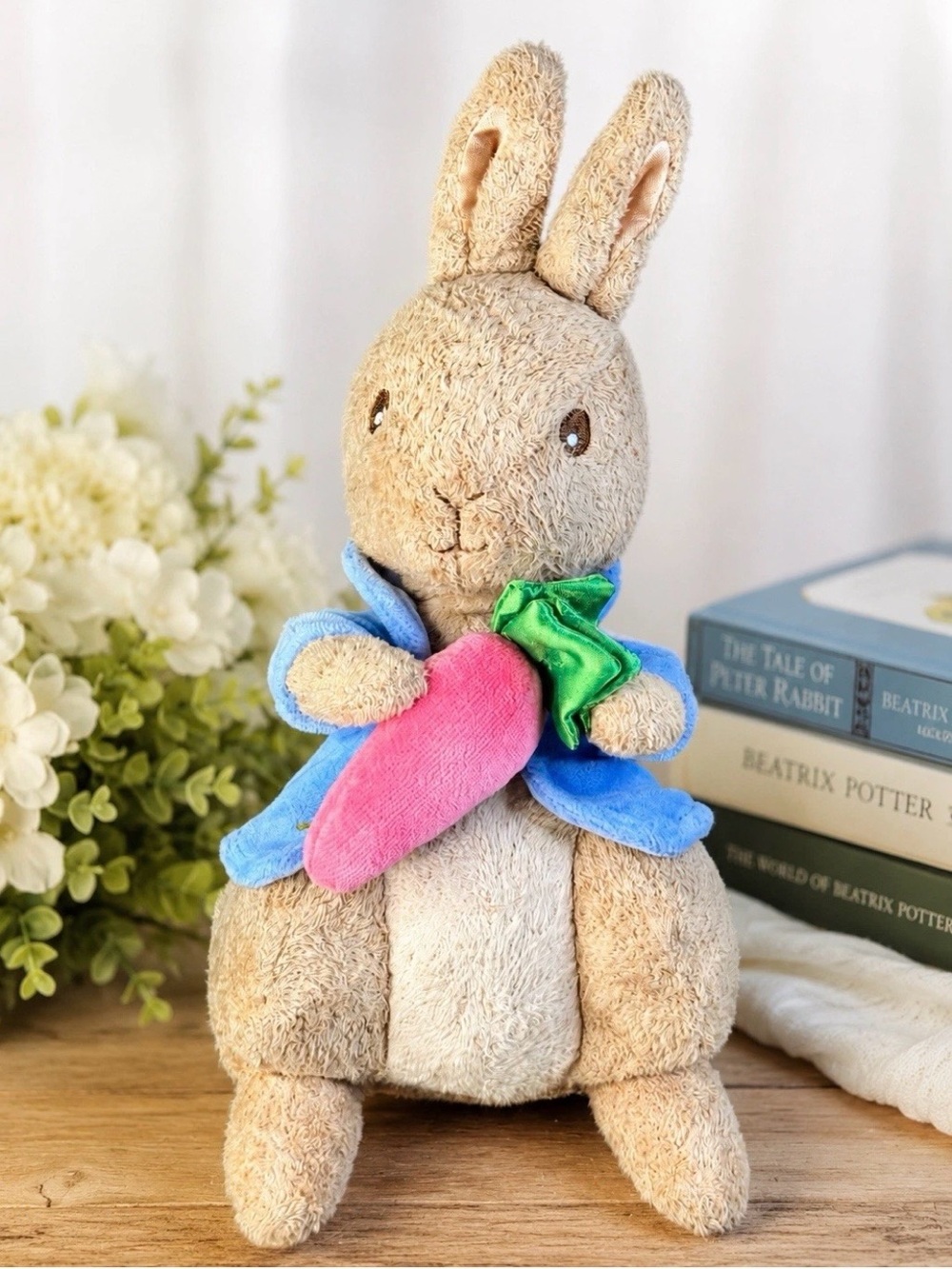 Beatrix Potter Peter Rabbit Plush 2001 Frederick Warne Carrot Bunny